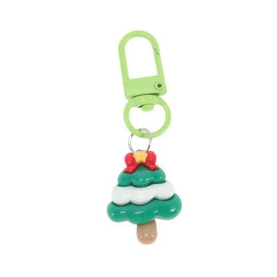 Unique Bargains Christmas Keychain Lobster Clasp Alloy Resin Colorful 1 Pc