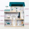 Lil’ Jumbl Large Wooden Dollhouse, 3 Story Doll House with Furniture, Stairs & Accessories - 3 of 4