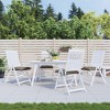 vidaXL Taupe Chair Cushions 4 pcs | 19.7"x19.7"x2.8" | Oxford Fabric | Outdoor Seating Comfort | Durable and Stylish - 2 of 4