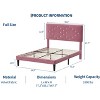 Bed Frames with Button Tufted Headboard - Linen Upholstered Platform Bed with Wooden Slats Support, Easy Assembly, No Box Spring Required - 2 of 4