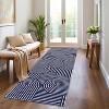 Rug for Hallways, Abstract Kitchen Runner Rugs Non Slip Bath Runners, Washable Runner Rug for Bedroom, Entryway Bathroom Laundry Dorm - 2 of 4
