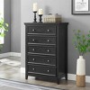Racxily 5-Drawer Dresser, Farmhouse Storage Cabinet for Living Room & Closet - 3 of 4
