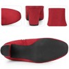 Perphy Square Toe Chunky Heel Ankle Boots for Women - 3 of 4
