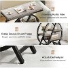 Airsurfer 25.6" Modern 3-Tier End Table with Storage, Faux Marble Top and Gold Metal Frame, Narrow Accent Side Table for Living Room or Bedroom - 3 of 4