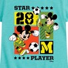 Girls' - Disney - Mickey Soccer Fitted Short Sleeve Graphic T-Shirt - 2 of 4