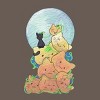 Women's Design By Humans Cat Pumpkin Pile By AwkwardDragon Racerback Tank Top - 2 of 3