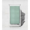 Bacati - Mint Dots Muslin 100 percent Cotton Universal Baby US Standard Crib or Toddler Bed Fitted Sheet - 3 of 4