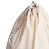 Cotton Laundry Bag, Large, 100% Cotton, Drawstring Top with Cord Lock, Machine Washable, Natural - 4 of 4