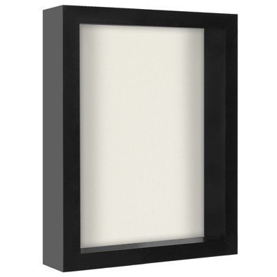 Americanflat Shadow Box Frame In Black Mdf And Shatter Resistant Glass ...