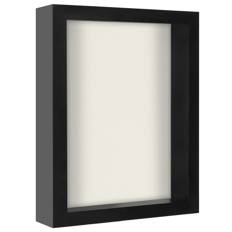 Americanflat Shadow Box Frame with tempered shatter-resistant glass - Available in a variety of sizes and styles, 1 of 10