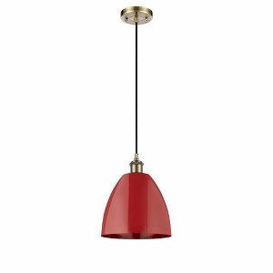 Plymouth Dome - 1 Light Cord Hung Mini Pendant In Industrial Style-12.88 Inches Tall and 9 Inches Wide - 1 of 1