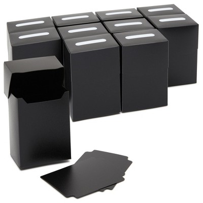 Okuna Outpost 10 Trading Card Game Storage Deck Boxes with 20 Dividers, TCG Organizer, 2.8 x 3.8 in