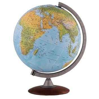 Tactile Blue Ocean Physical Relief Globe  - Waypoint Geographic