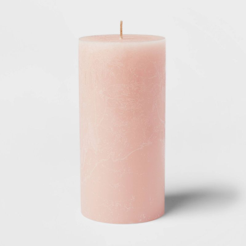 Peony & Cherry Blossom Cozy Pillar Candle Pink - Threshold™, 4 of 5