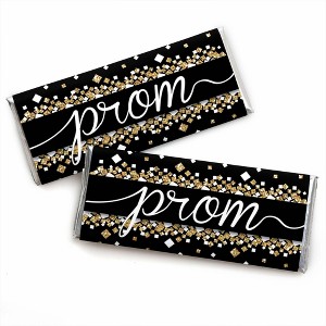 Big Dot of Happiness Prom - Candy Bar Wrapper Prom Night Party Favors - Set of 24 - 1 of 4