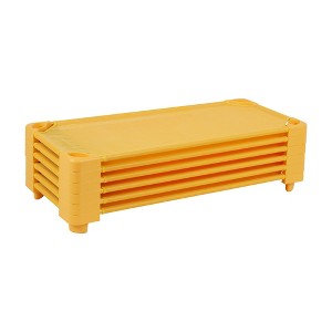ECR4Kids Stackable Kiddie Cot, Ready-to-Assemble, Standard Size, 6-Pack - 1 of 4