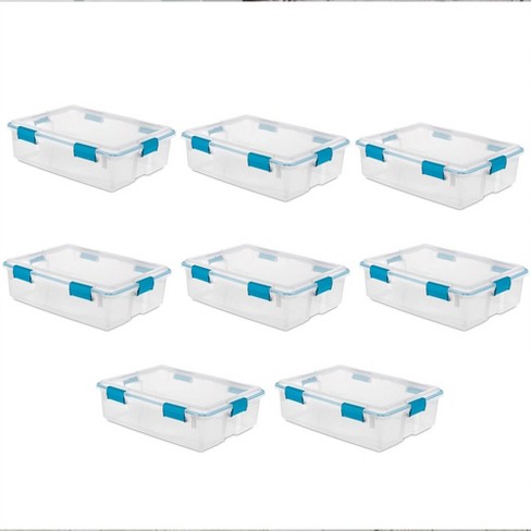 Sterilite 54 Qt Gasket Box, Stackable Storage Bin With Latching