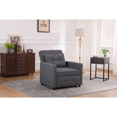 NicBex Recliner Chair Adjustable Sleeper Chair Armchair Sofa Chair with USB Ports Bed Chair with Side Pocket for Living Room, Bedroom