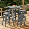 WestinTrends Malibu All Weather Hdpe Outdoor Patio Bar Height Dining Set (5-Piece) - 2 of 4