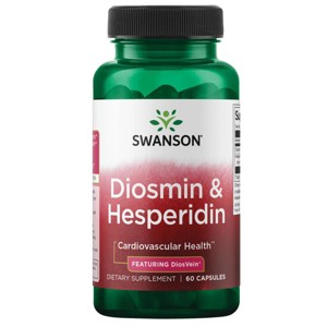 Swanson Ultra Diosmin & Hesperidin - Featuring DiosVein, Supports Cardiovascular Health & Healthy Blood Circulation, 60 Capsules - 1 of 4