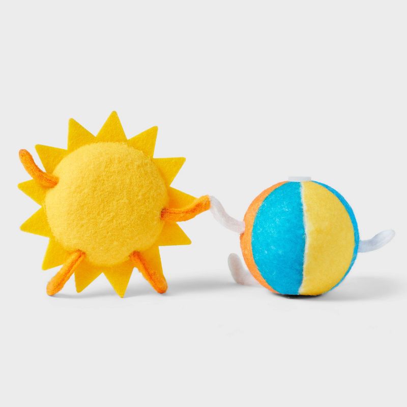 Felt Duo Figural Decor Sun and Beach Ball - Sun Squad&#8482;, 3 of 4