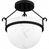 Quoizel Lighting 3 - Light Semi-Flush Mount in  Matte Black - 3 of 4