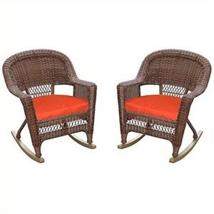 HomeStock Rocker Classic Comfort Chair With Cushion - Set Of 2 - 1 of 4
