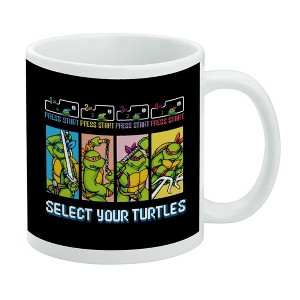 Teenage Mutant Ninja Turtles Select Your Turtles Ceramic Coffee Mug  Novelty Gift Mugs for Coffee  Tea and Hot Drinks  11oz  White - 1 of 4