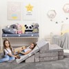 Kids Sofa Couch, Modular Baby Floor Sofa, Toddler Play Couch for Playroom Furniture, Sectional Couch for Children, Convertible Foam and Floor Cushion - 3 of 4