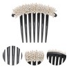 Unique Bargains Women's Crystal Bud Side Comb 1 Pc - image 3 of 4