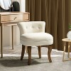Serena Vanity Stool With Tufted Backrest | HULALA¬†HOME - 2 of 4