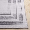 Malibu MBU824 Power Loomed Indoor Machine Washable Area Rug - Light Grey/Grey - 4'x6' - Safavieh. - 3 of 4