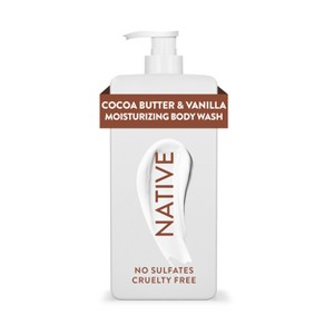 Native Moisturizing Body Wash for Women & Men - 24hr Hydration - Cocoa Butter & Vanilla - Sulfate Free - Paraben Free - 18 fl oz - 1 of 4
