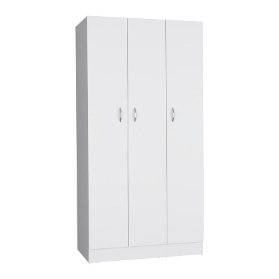 NicBex 71.14"H Armoire Wardrobe Closet Storage Cabinet with 3 Doors & Shelves & 2 Inner Drawers for Bedroom