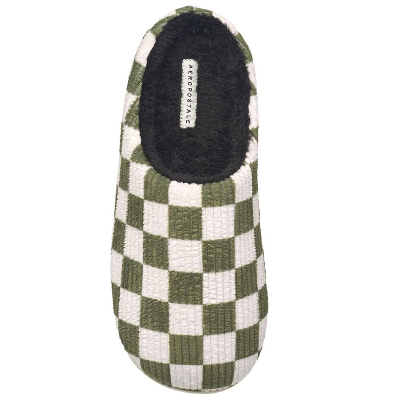 Aeropostale Men's Comfy Checkered Slippers with Cushioned Comfort, 4 of 7