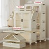 Collapsible Clothes Cabinet - Portable Wardrobe Closet Storage Organizer With Wheels & Magnetic Doors Large Capacity for Bedroom - 4 of 4