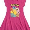 Girls' - Pokémon - Pokémon Characters Fit & Flair Cap Sleeve Dress - 2 of 3