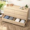 Resenkos Modern Mid Century 6 Drawer Wide Dressers Chests for Bedroom, Chest of Drawer Organizer - 3 of 4