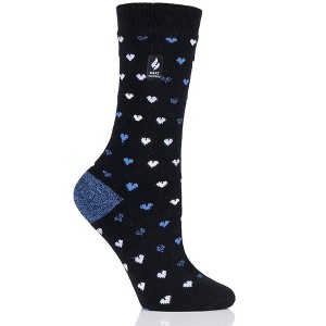 Women's Orchid ULTRA LITE™ Hearts Crew Socks - 1 of 4