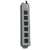 Tripp Lite Industrial Metal Power Strip, 6 Outlets, 15-Ft. Cord with 5-20P Plug, Bluish Gray, UL620-15 - 2 of 4