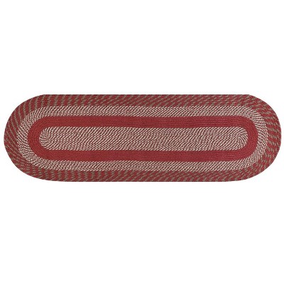 Newport Braid Collection 100% Polypropylene Stripe Pattern Reversible Indoor Utility Rug - Better Trends