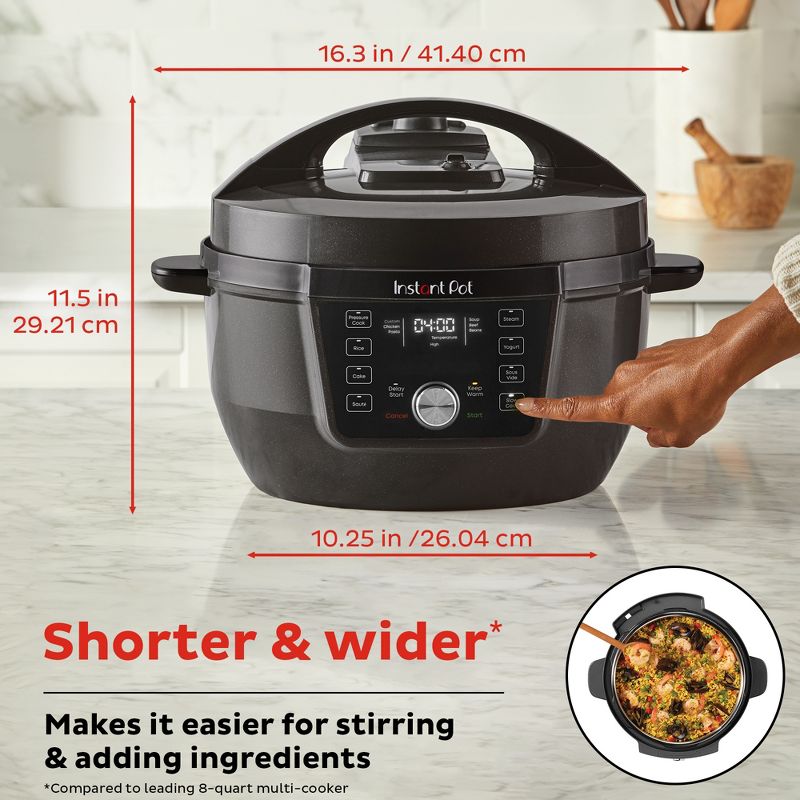 Instant Pot RIO Wide Plus, 7.5 Quarts, Quiet Steam Release, 9-in-1 Electric Multi-Cooker, Pressure Cooker, Slow Cooker, Rice Cooker & More XL, 4 of 9