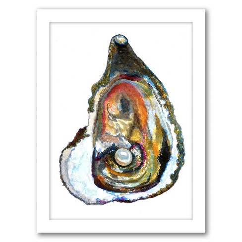 Americanflat Coastal Animal Oyster With Pearl By T.j. Heiser