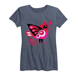 Women's - Instant Message - Scandenavian Cardinal Short Sleeve Graphic T-Shirt - 1 of 4