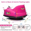 12V Toddler Bumper Car, Remote Control, 360° Spin, Lights & Sounds, Electric Ride On Vehicle, White, Ages 2–5 - 3 of 4
