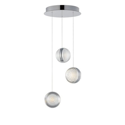 ET2 Lighting Pulse 3 - Light Pendant in  Polished Chrome