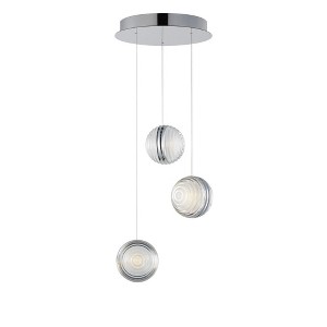 ET2 Lighting Pulse 3 - Light Pendant in  Polished Chrome - 1 of 2