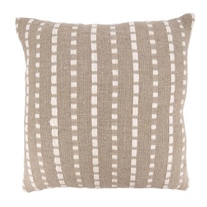 Saro Lifestyle Down-Filled Stitched Stripe Throw Pillow - 1 of 3