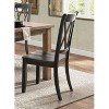 Kumasinova Set of 2 Dining Chair – Pine Veneer, Armless Chair with Transitional Double-X Back, Dining Room Side Chair, Wooden Kitchen Chair - 2 of 4