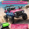 Jojoka 12V Kids Ride On Car, Electric Ride On Truck w/Parent Remote, Spring Suspension, Bluetooth Music, LED Light, 4.1Mph Max Speed - 4 of 4